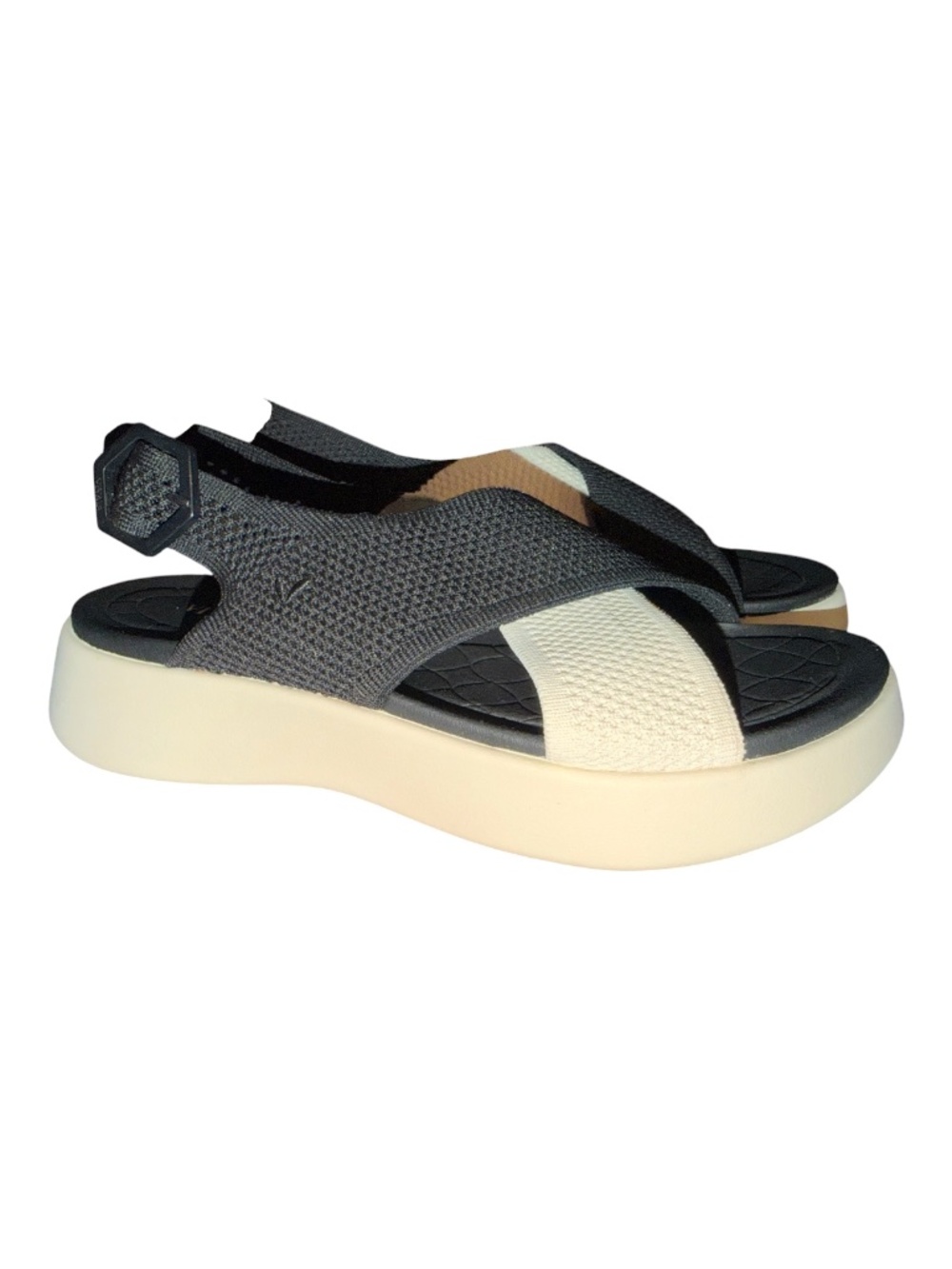 Vivaia Kara Black Cream Sandals 40 9